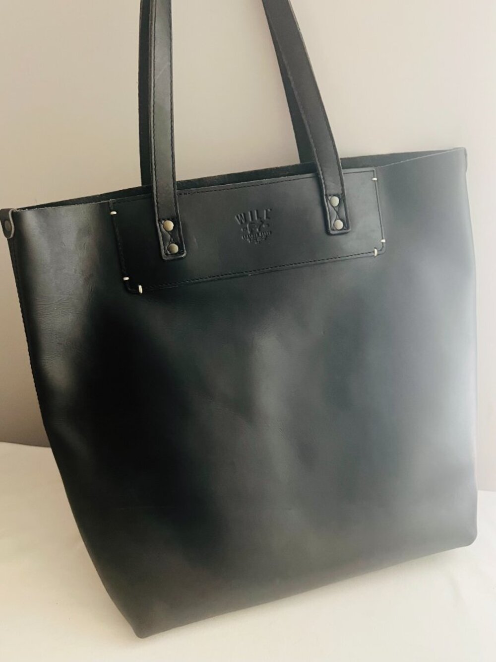 Will Leather Goods Simple Tote in Black - Picture 2 of 5